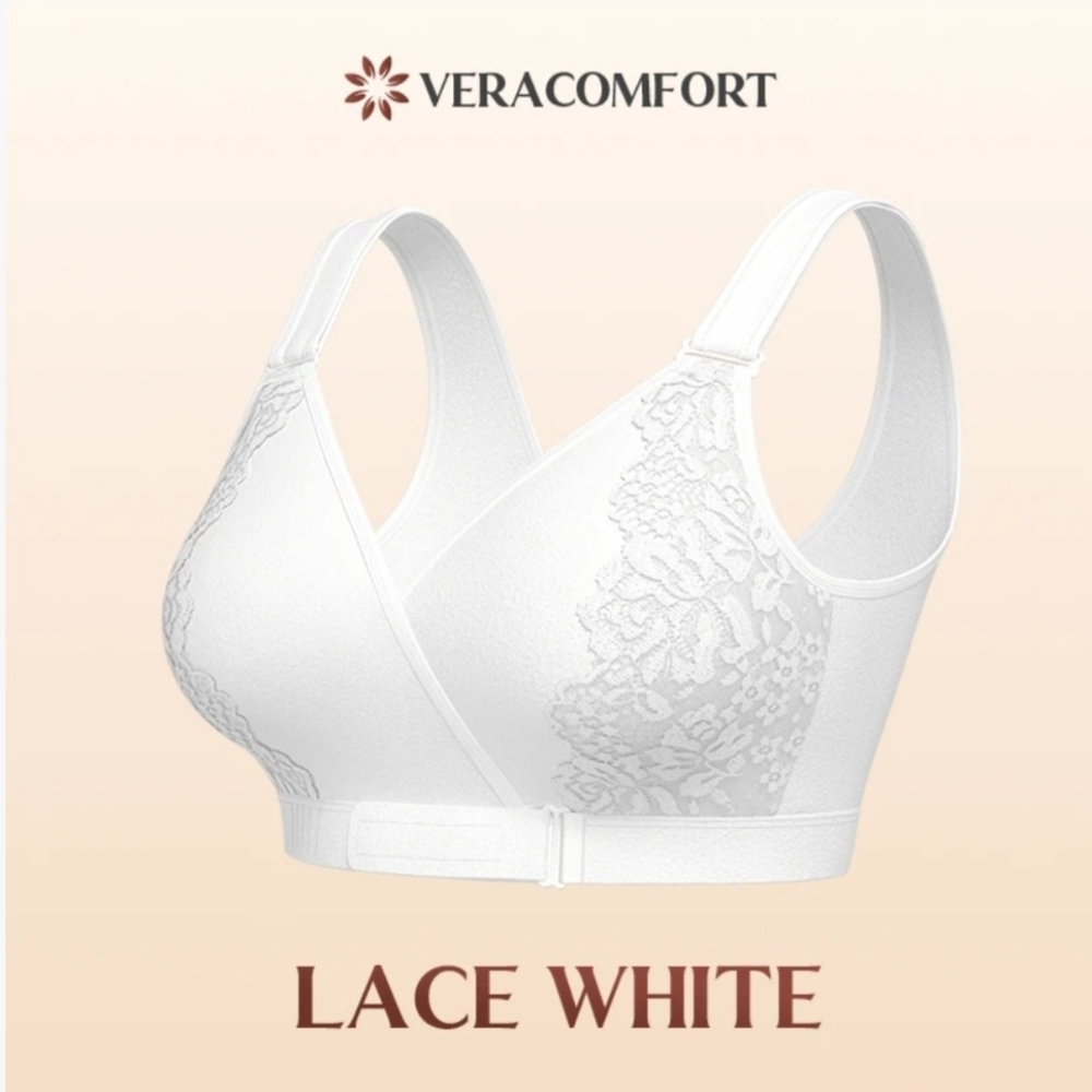2 New Veracare Cotton Bras, Soft And Light